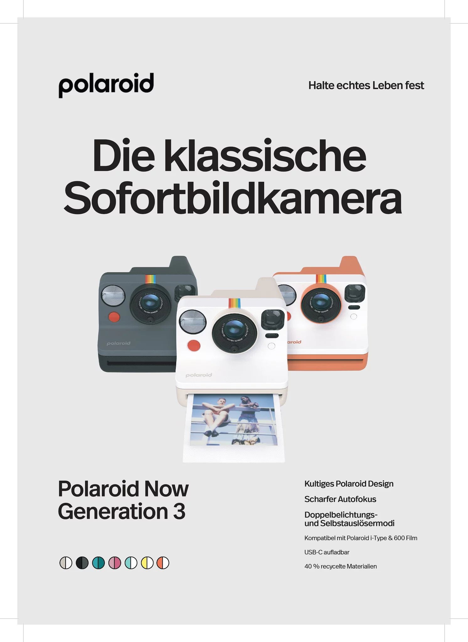 Polaroid NOW PLUS GEN 3 TEAL