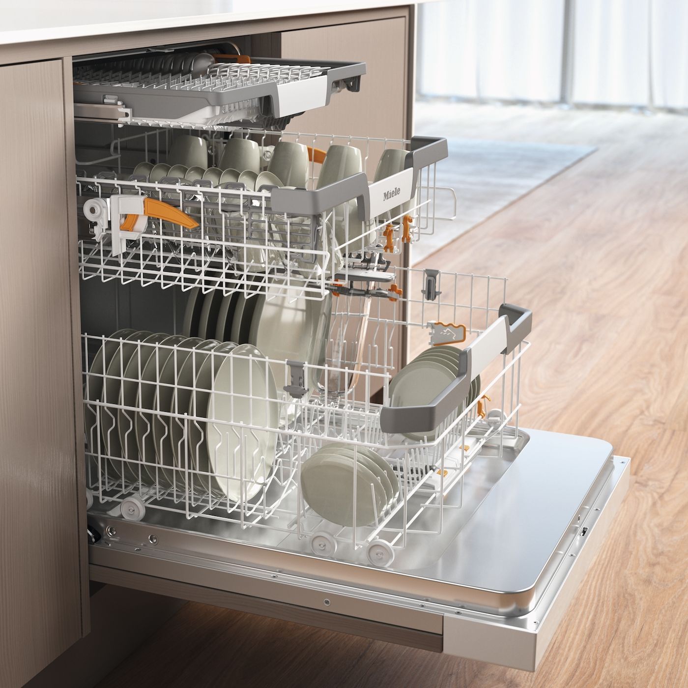 Miele Geschirrspülautomat G 7210 SCi/integriert/Brillantweiß