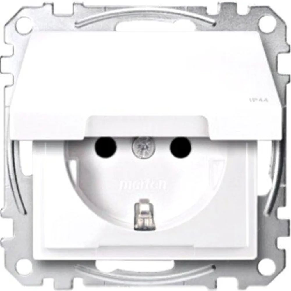 Merten SCHUKO-STD+BRS+KL IP44 TPB AW / MERTEN MEG2314-0325 SYS.M MEG2314-0325