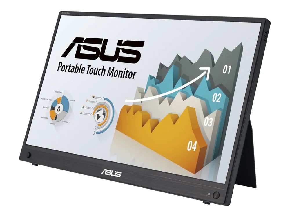 ASUS ZenScreen MB16AHT - 39,6 cm (15.6") - 1920 x 1080 Pixel - Full HD - 5 ms - Schwarz