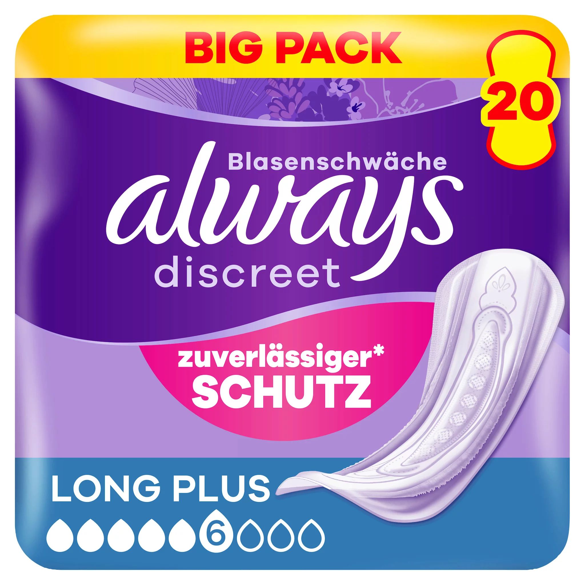 always Discreet Inkontinenz Long Plus Big Pack 20