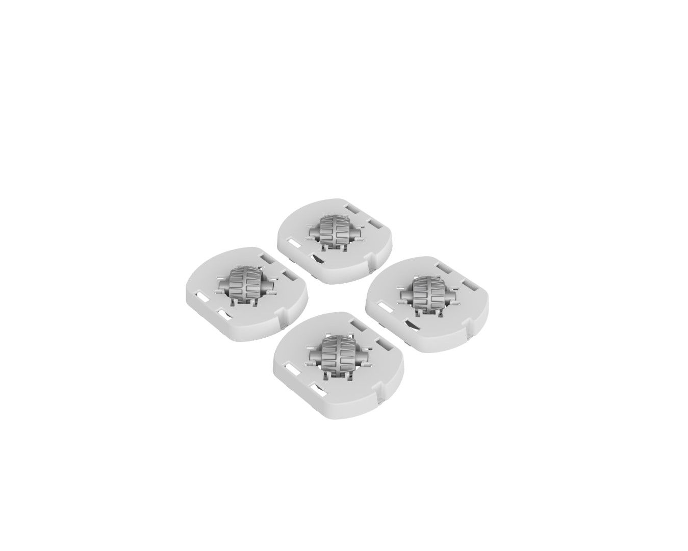 Rotho Fussadapter m. Rollen für Box 45l ALBRIS