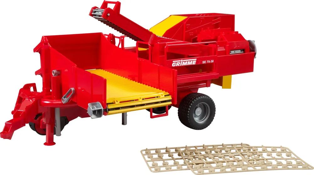 Bruder Grimme SE 75-30 - Rot - Gelb