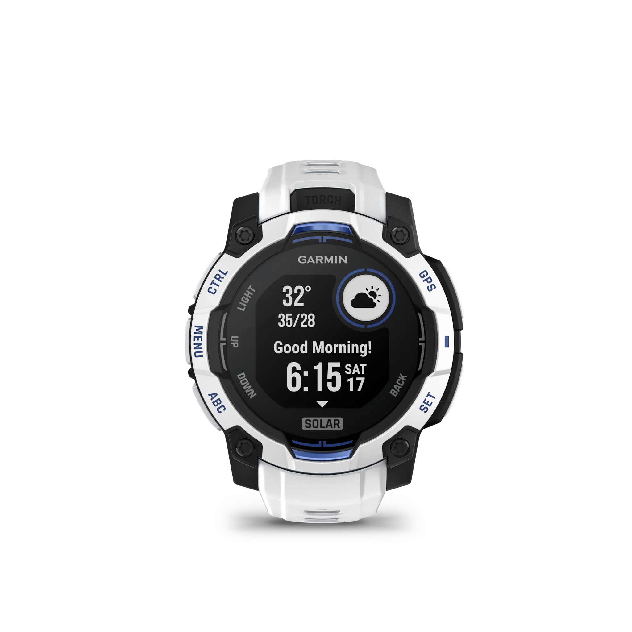 Garmin Instinct 3,45mm,Solar,Whitestone mit Whitestone Band,WW