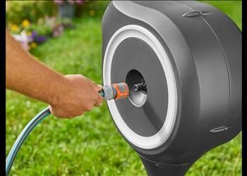 Gardena Garten-Schlauchbox RollUp S, 15 m, weiß