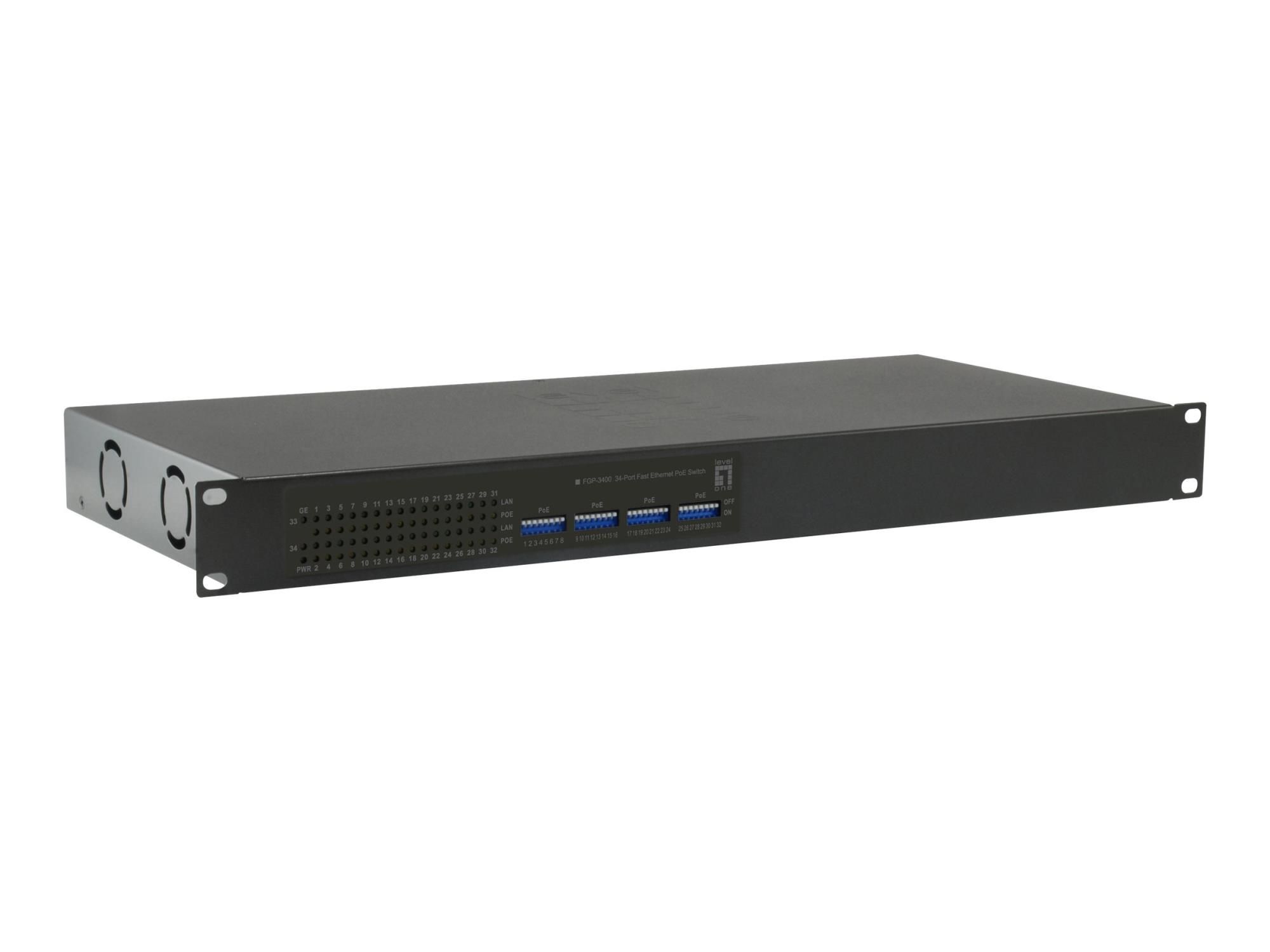 LevelOne FGP-3400W630 - Switch - 32 x 10/100 (PoE+)