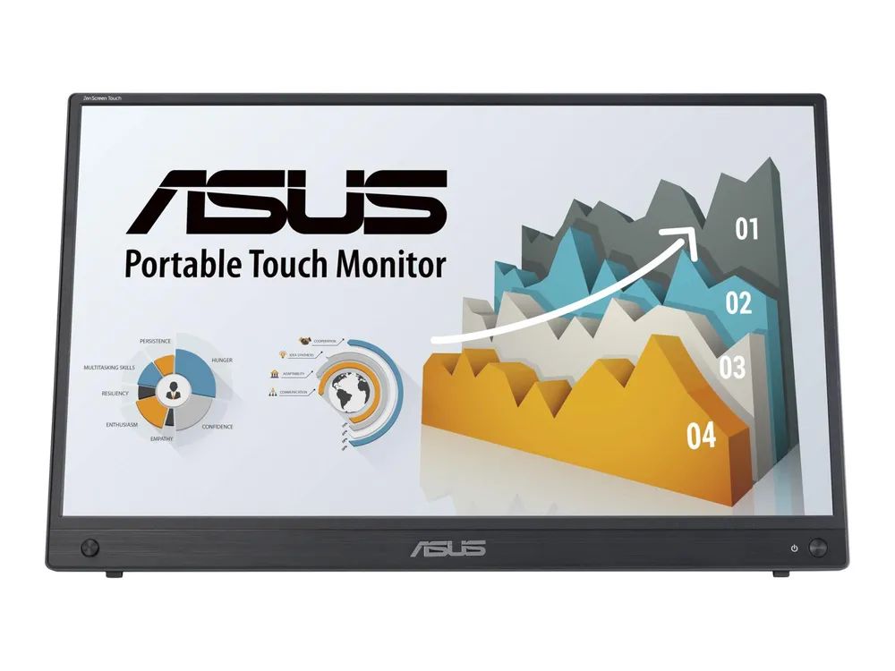 ASUS ZenScreen MB16AHT - 39,6 cm (15.6") - 1920 x 1080 Pixel - Full HD - 5 ms - Schwarz