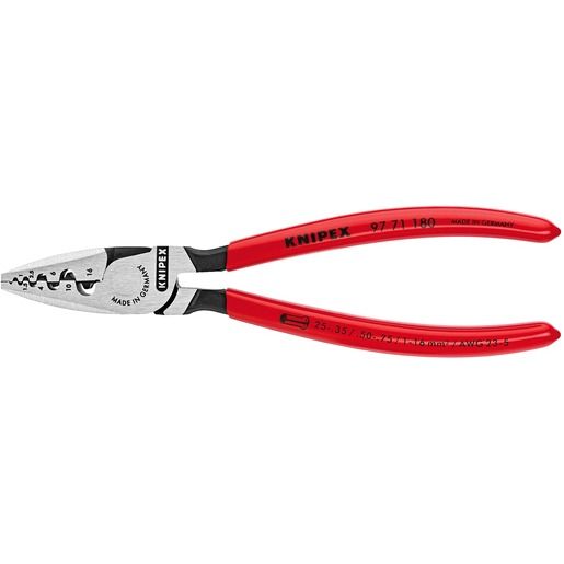 Knipex ADERENDHÜLSEN 180 MM 0,25-16 / KNIPEX CRIMPZANGE 97 71 180