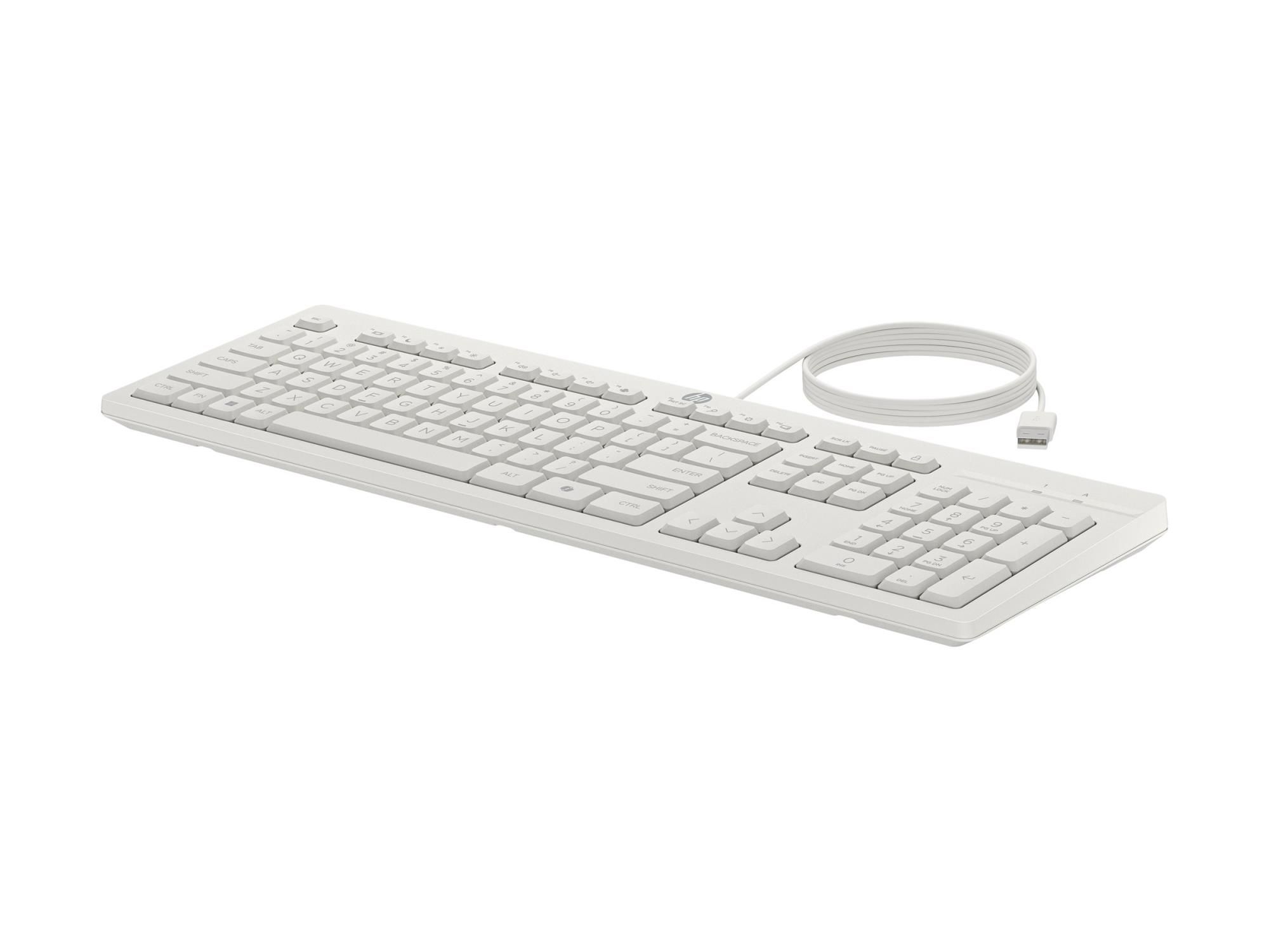 HP 225 - Tastatur-und-Maus-Set - beidhändig, 3-Zonen-Layout, Standard-Tastenweg