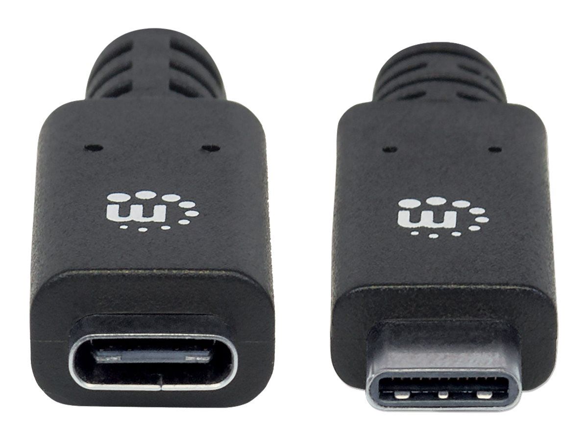 Manhattan USB-C to USB-C Extension Cable, 50cm, Male to Female, 10 Gbps (USB 3.2 Gen2 aka USB 3.1)