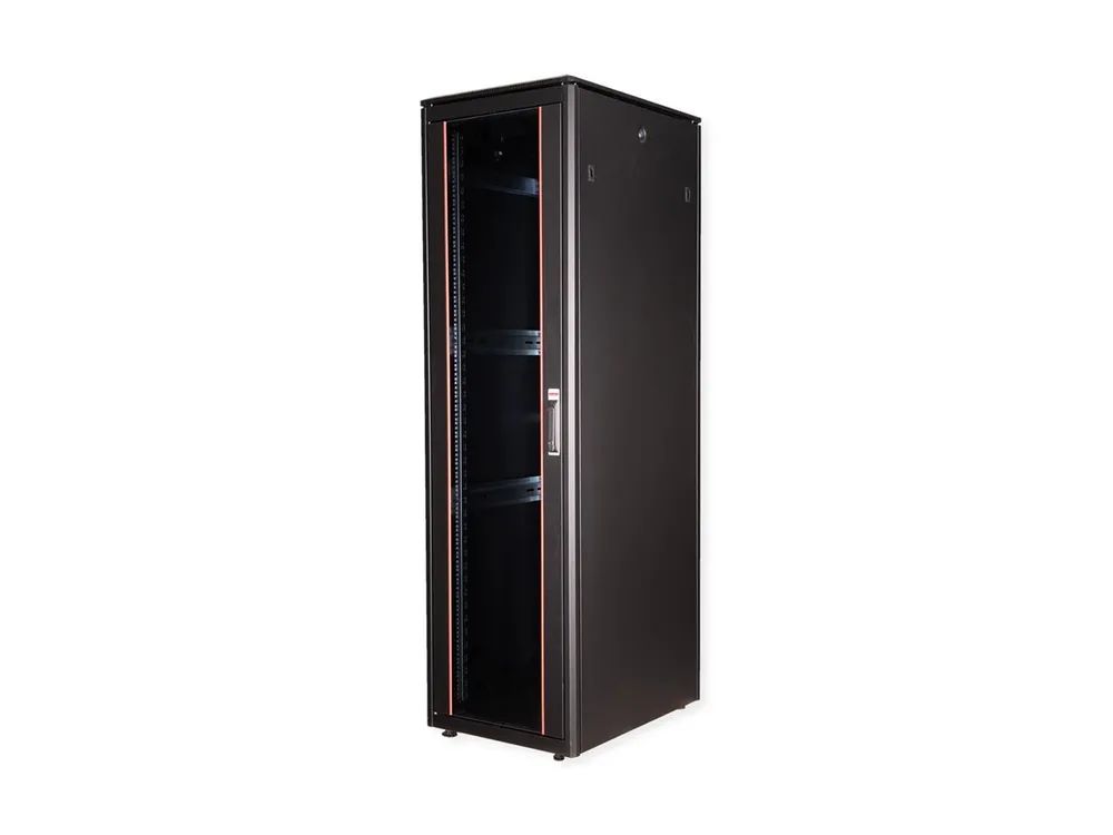 ROLINE Pro - Schrank Netzwerkschrank - mit Glastür, 600 x 800 mm (B x T)