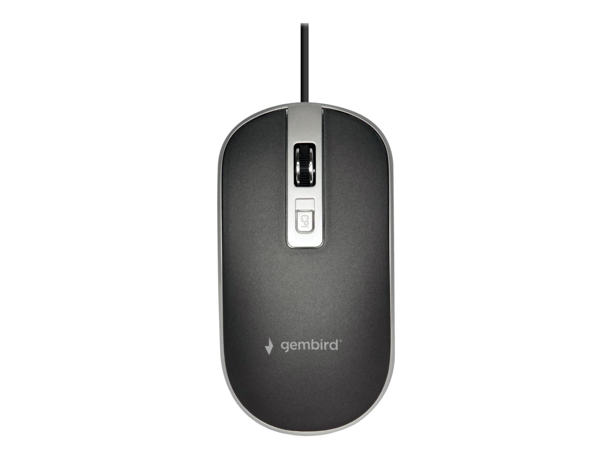 Gembird Maus - optisch - 4 Tasten - kabelgebunden