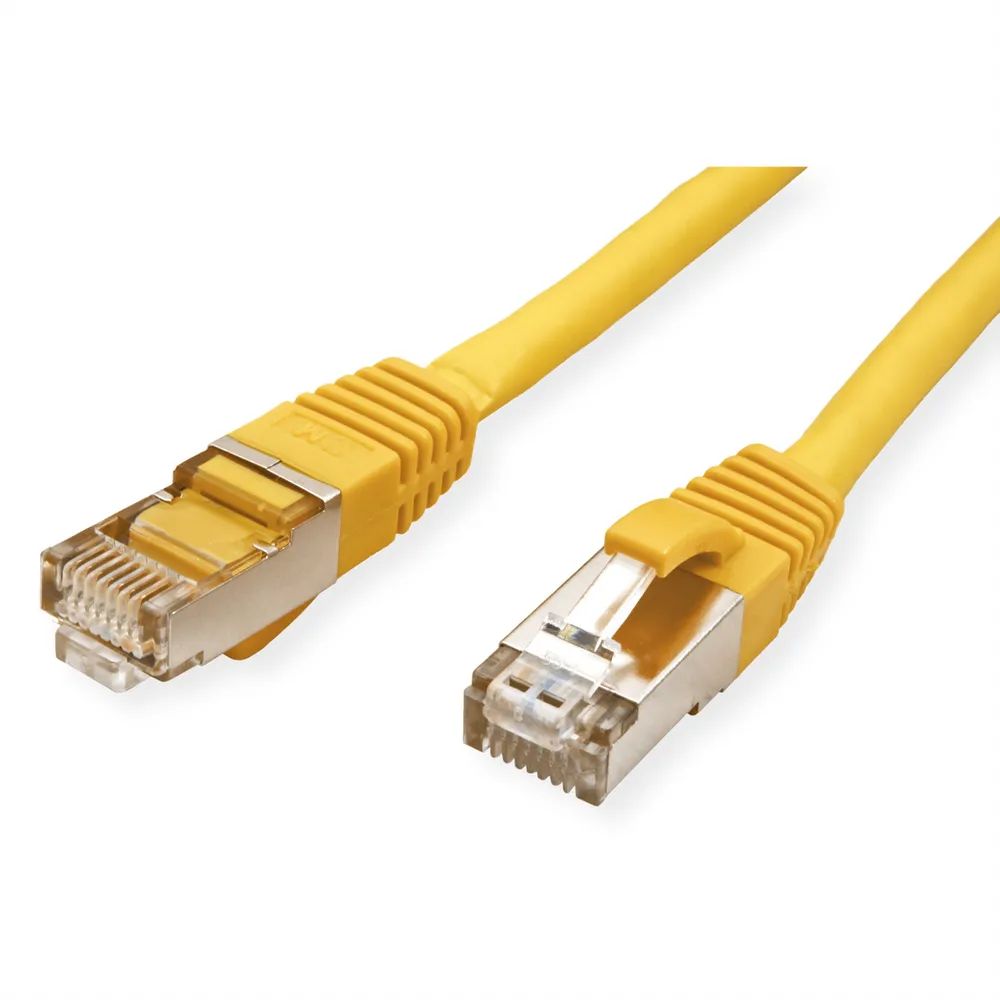 VALUE Patchkabel Cat.6 (Class E) S/FTP (PiMF), LSOH, gelb, 1,5 m