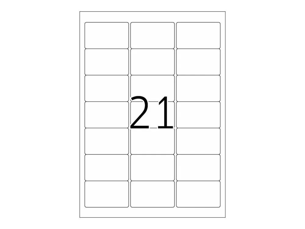 HERMA Premium - Papier - matt - permanent selbstklebend - weiß - 63.5 x 38.1 mm 210 Etikett(en) (10 Bogen x 21)