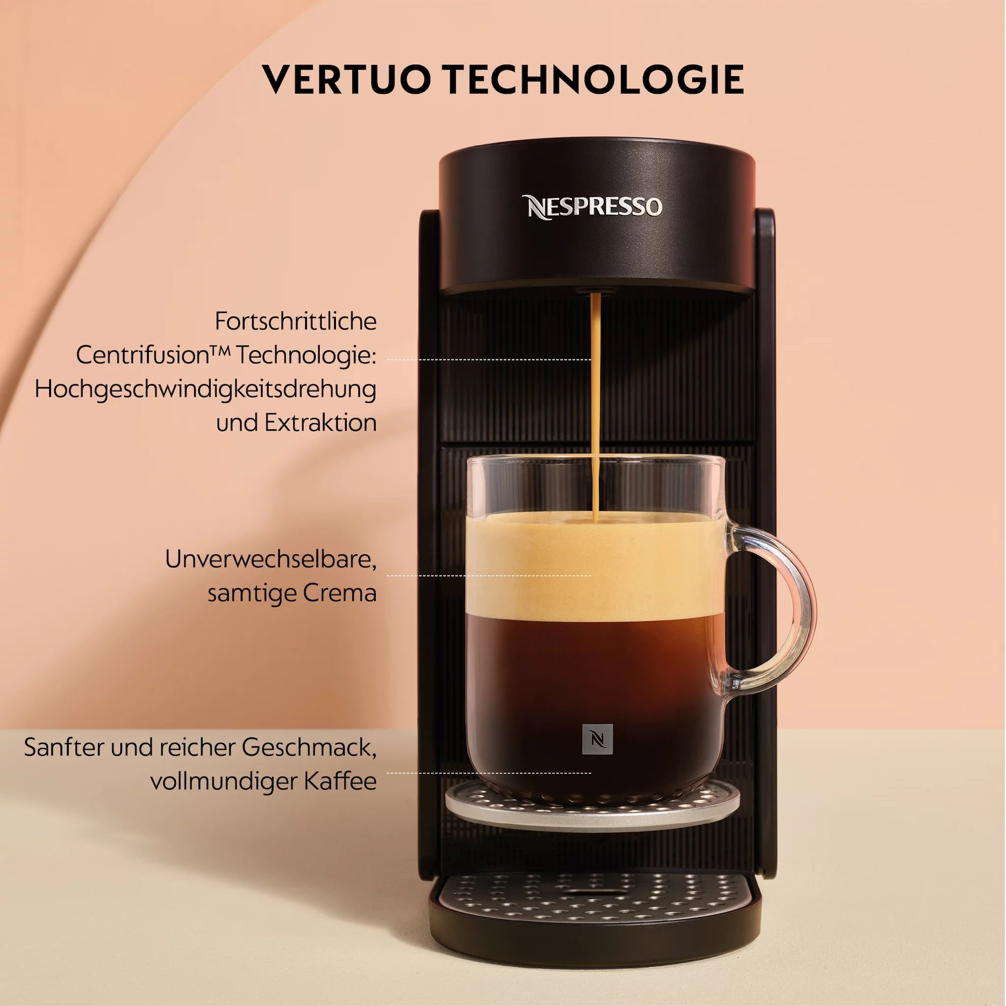 Krups VERTUO Up Nespresso Kapselmaschine XN9408 Ink Black