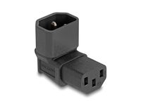 Delock Netzadapter IEC 60320 - C14 auf C13 Stecker Buchse 10 A 90°