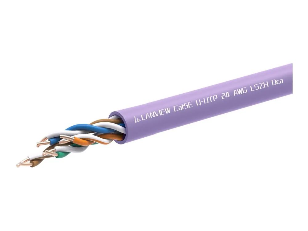 Lanview LVN122152 - 305 m - Cat5e - Violett
