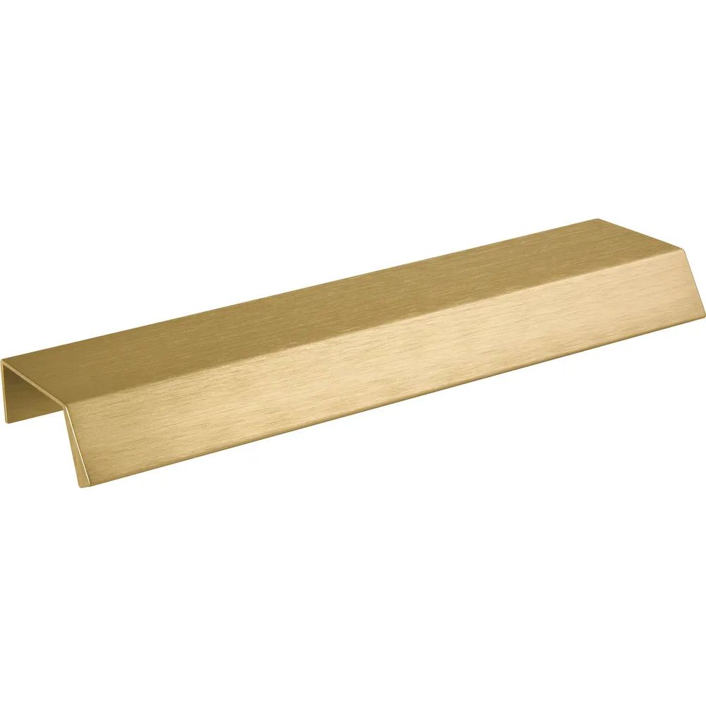 Furnipart Griffleiste Bench LA 2x80,Länge 200 mm,Aluminium Messing matt gebürstet