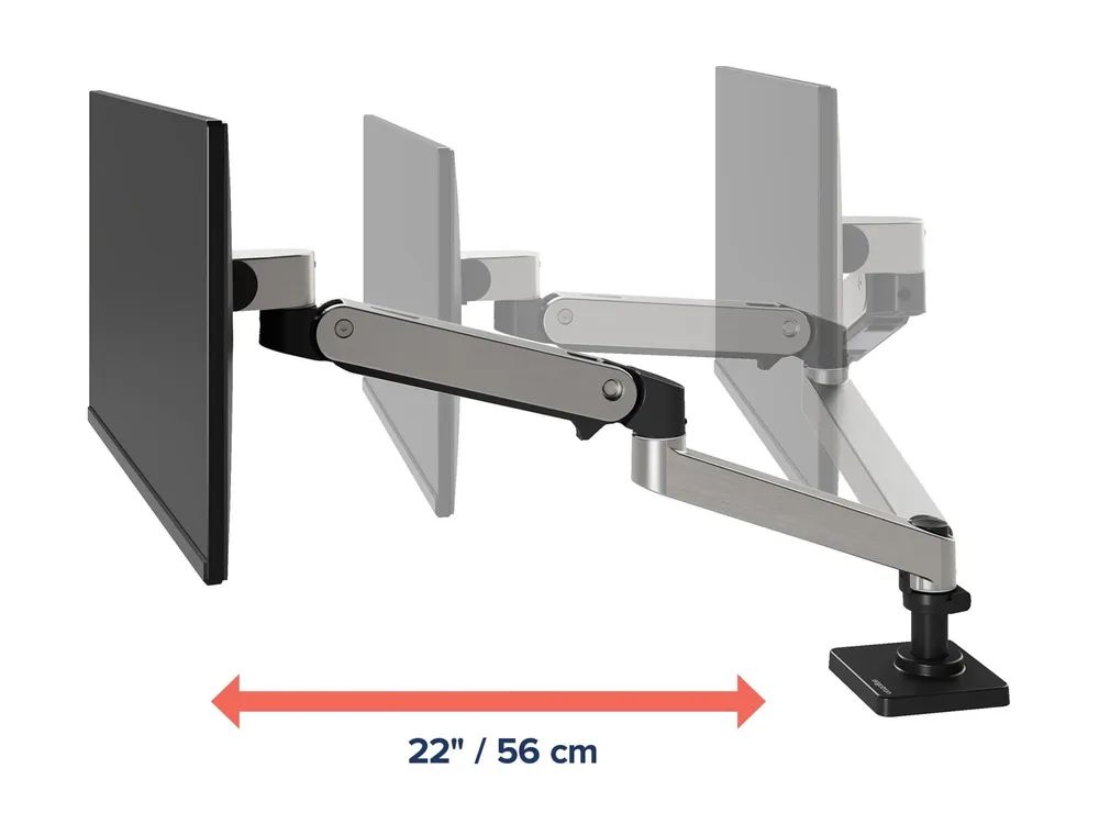 Ergotron LX Pro - Befestigungskit (Monitorarm) - für LCD-Display - Aluminium - Polished Aluminum - Bildschirmgröße: bis zu 86,4 cm (bis zu 34 Zoll)