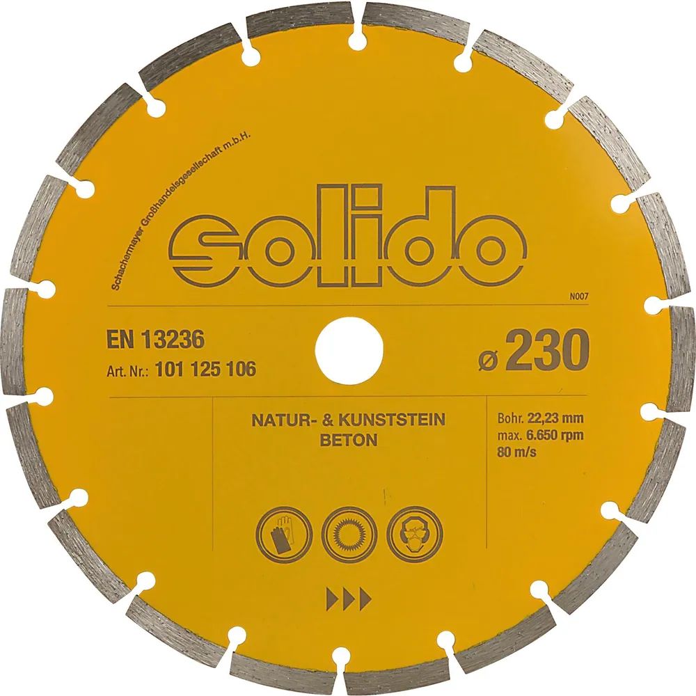 SOLIDO Diamant Handtrennscheibe Turbo 230 x 22,23 mm