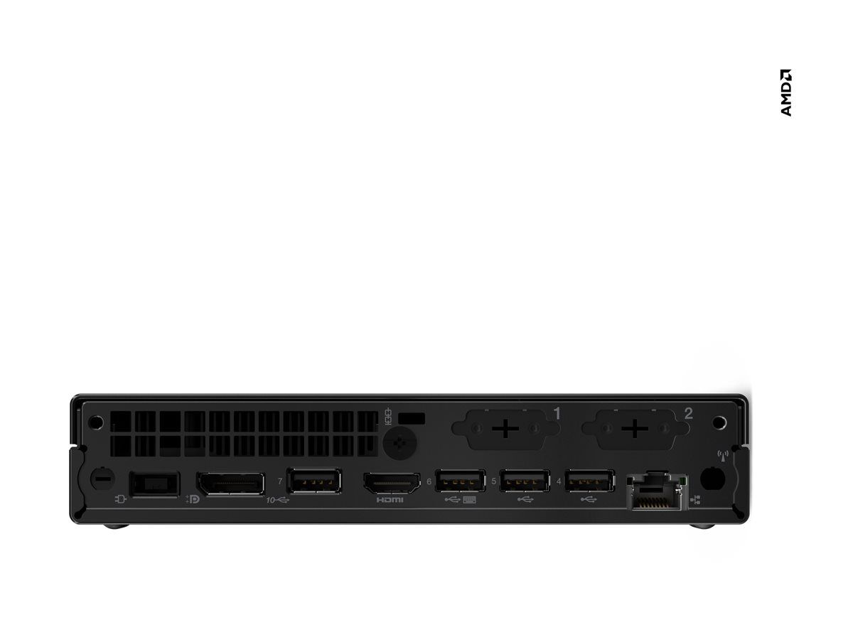 Lenovo ThinkCentre M75q Gen 5 12RQ - Mini - Ryzen 5 Pro 8500GE / 3.4 GHz - RAM 16 GB - SSD 512 GB - TCG Opal Encryption 2, NVMe - Radeon 740M - 1GbE, Wi-Fi 6E, Bluetooth 5.3 - WLAN: 802.11a/b/g/n/ac/ax (Wi-Fi 6E)