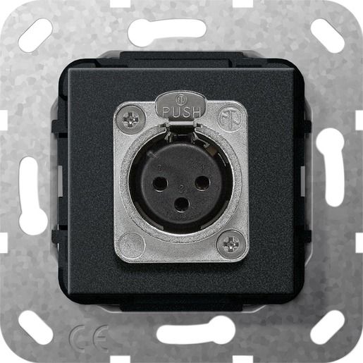 Gira XLR-BUCHSE D-SERIE EINSATZ SW / GIRA 566710
