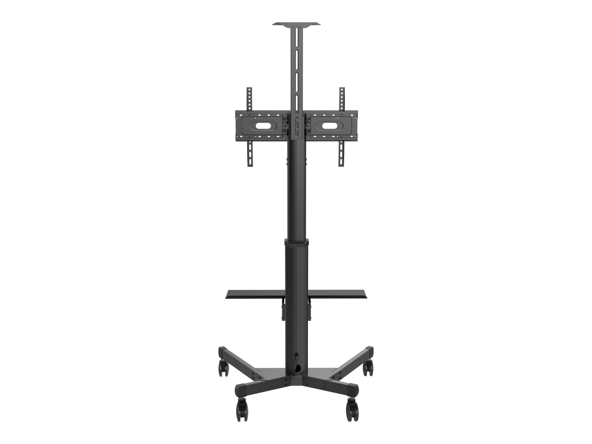 Vision X-Series VFM-F22 - Wagen - Höhe einstellbar - für LCD-Display - Stahl, Aluminium - mattschwarz - Bildschirmgröße: 78.7-203cm (31"-80")