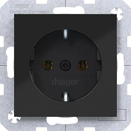 Hager SSD NACHTSCHWARZ GLÄNZEND / HAGERS WAS1100BG BERKER AX/ WAS1100BG