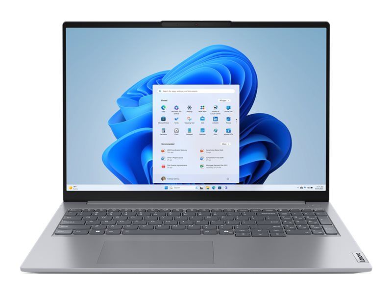 Lenovo ThinkBook 16 G7 ARP 21MW - 180°-Scharnierdesign - AMD Ryzen 5 7535HS / 3.3 GHz - Win 11 Pro - Radeon 660M - 16 GB RAM - 512 GB SSD NVMe - 40.6 cm (16")