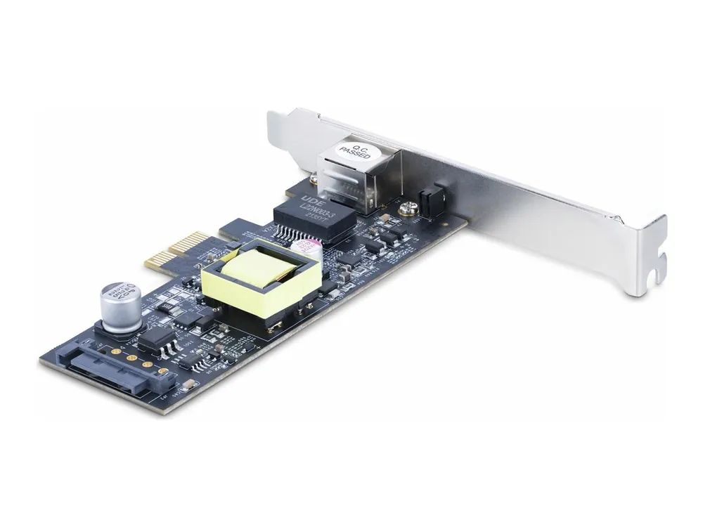 StarTech.com 1-Port 2.5Gbps NBASE-T PoE Network Card, Intel I225-V, 802.3af/at PoE+ Multi-Gigabit NIC, PCI Express Server LAN Card, SATA Powered Desktop Ethernet Interface - Supports Windows, Linux, VMware ESXI (PR12GIP-NETWORK-CARD)