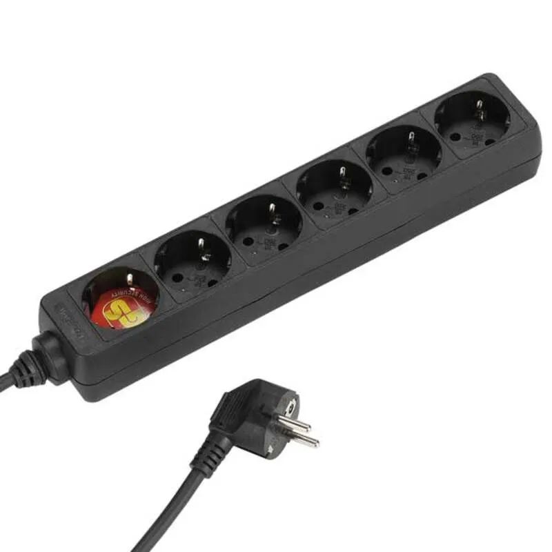 Vivanco 6-fach Steckdosenleiste, 1,5mm²,1,40m