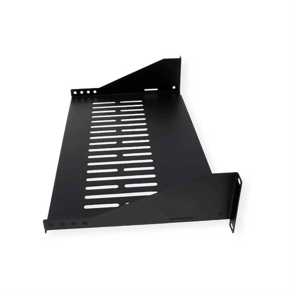 VALUE 19-Zoll-Geräteträger, 485 x 250mm, 2HE, max. 15kg, schwarz