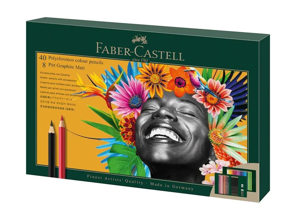 FABER-CASTELL Farbstift - Grundfarben sortiert