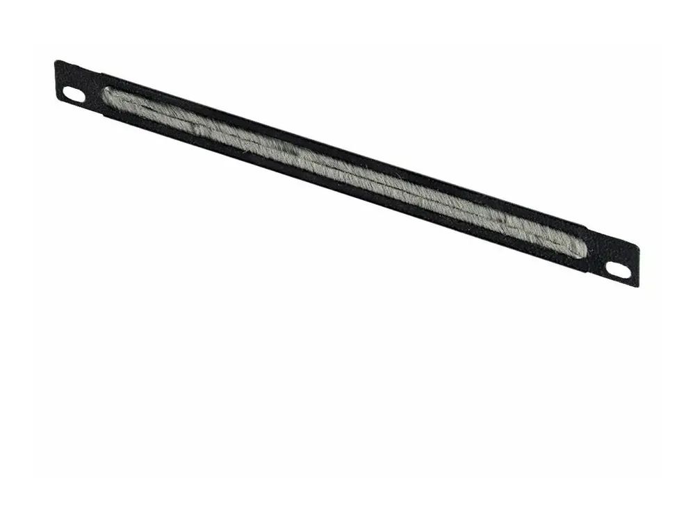 Lanview by Logon - Rack-Kabelorganizer - brushed - Schrankmontage - Schwarz, RAL 9005 - 0.5U - 25.4 cm (10")