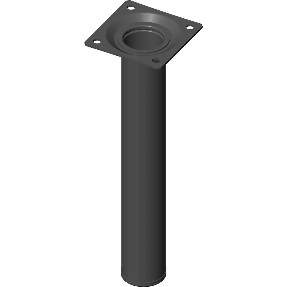 alfer® Austria GmbH  ELEMENT SYSTEM Möbelfuß Rundrohr ø 30 mm, Länge 200 mm, Stahl schwarz