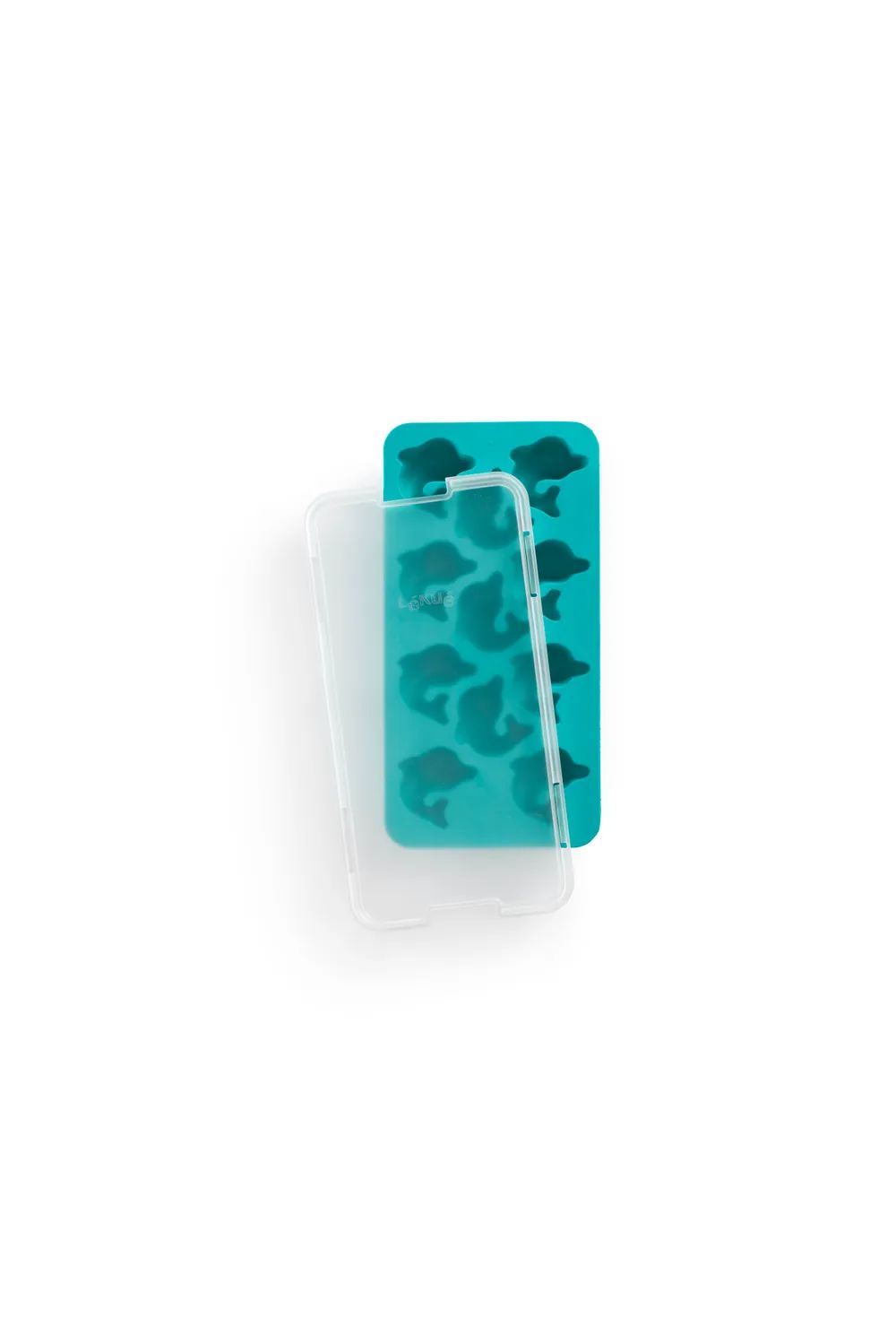 Lékué Delfin-Eiswürfelform mit Deckel - Turquoise