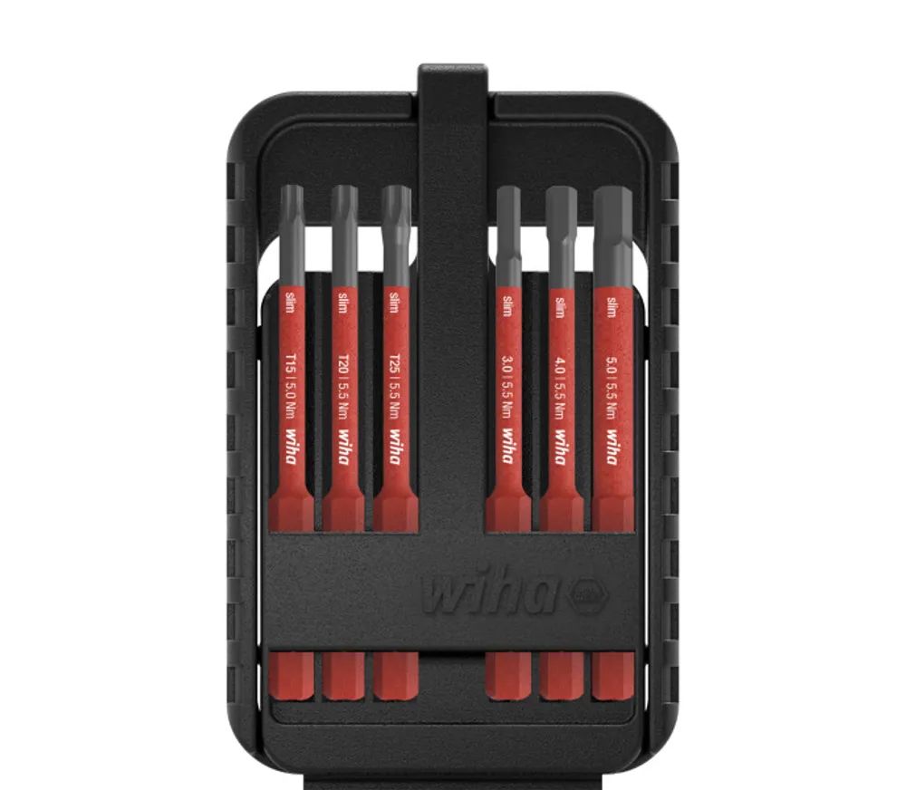WIHA WERKZEUGE Bit Set slimBit electric gemischt, 7-tlg. inkl. slimBit-Box