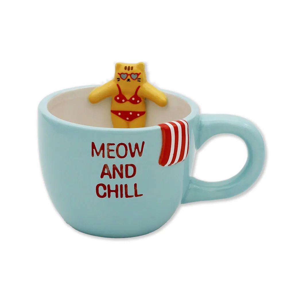 MAGS Vertriebs GmbH Winkee Pool Buddies Tasse, Katze