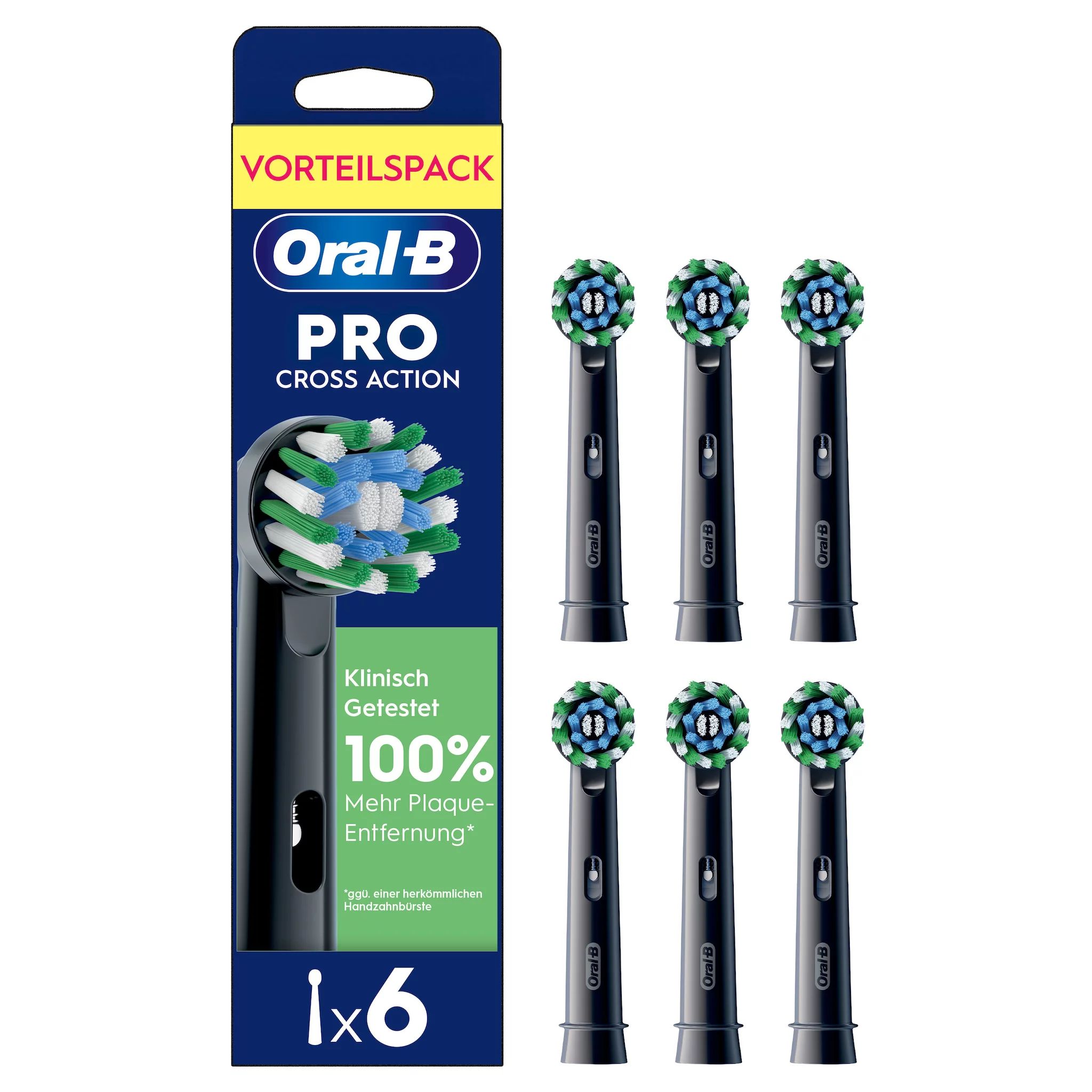 Oral-B Pro CrossAction Schwarz 6er