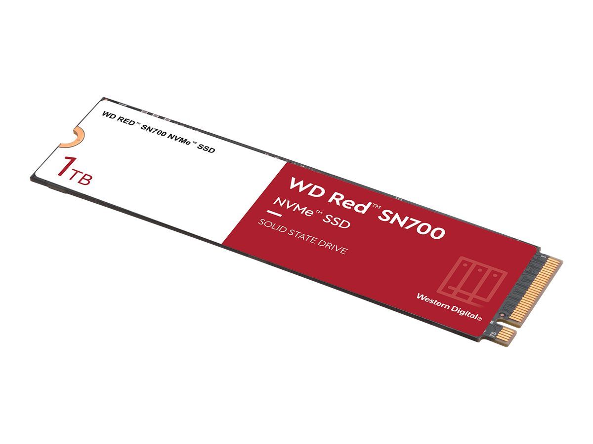 QNAP WD Red SN700 WDS100T1R0C - SSD - 1 TB - intern - M.2 2280 - PCIe 3.0 x4 (NVMe)