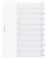 Durable Trennelement - 10 Teile - für A4 - mit Register
