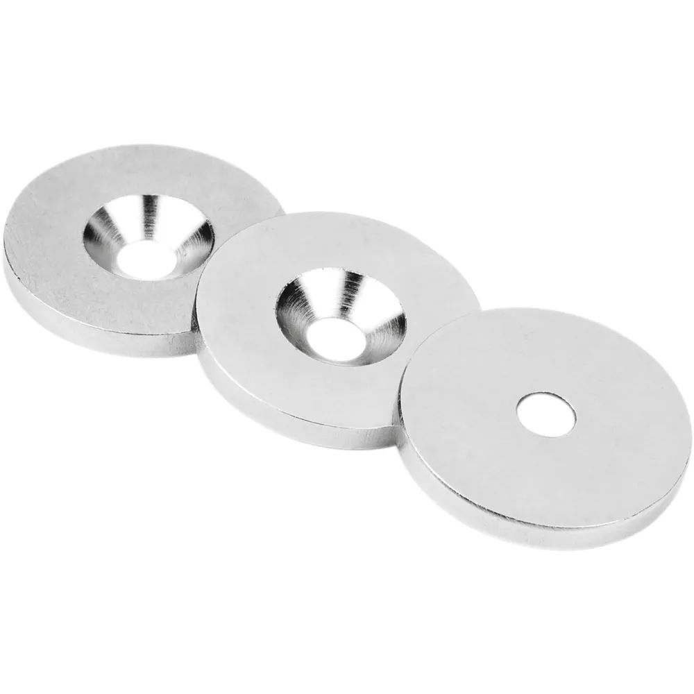 SUPERMAGNETE Metallscheibe mit Senkbohrung Ø 27 mm