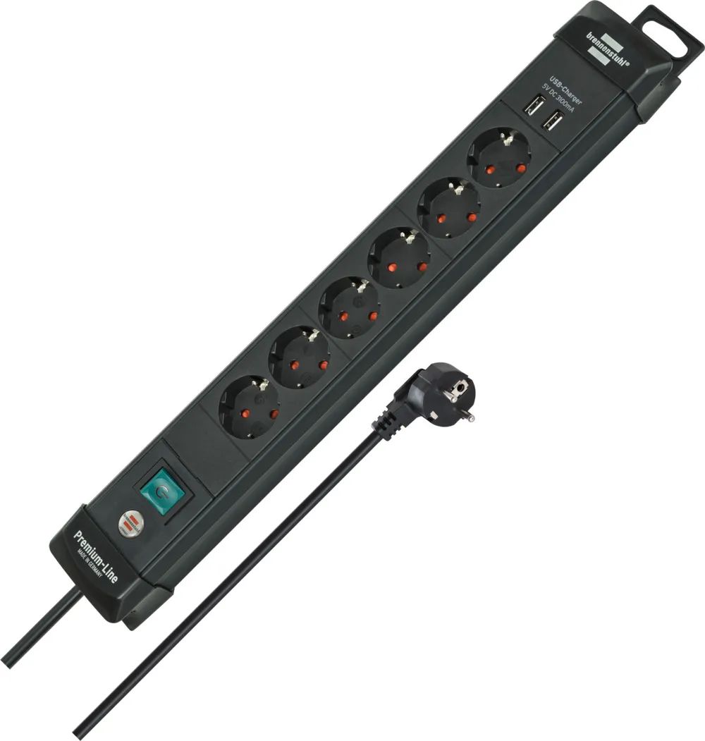 Brennenstuhl Premium-Line 6fach schwarz *DE*