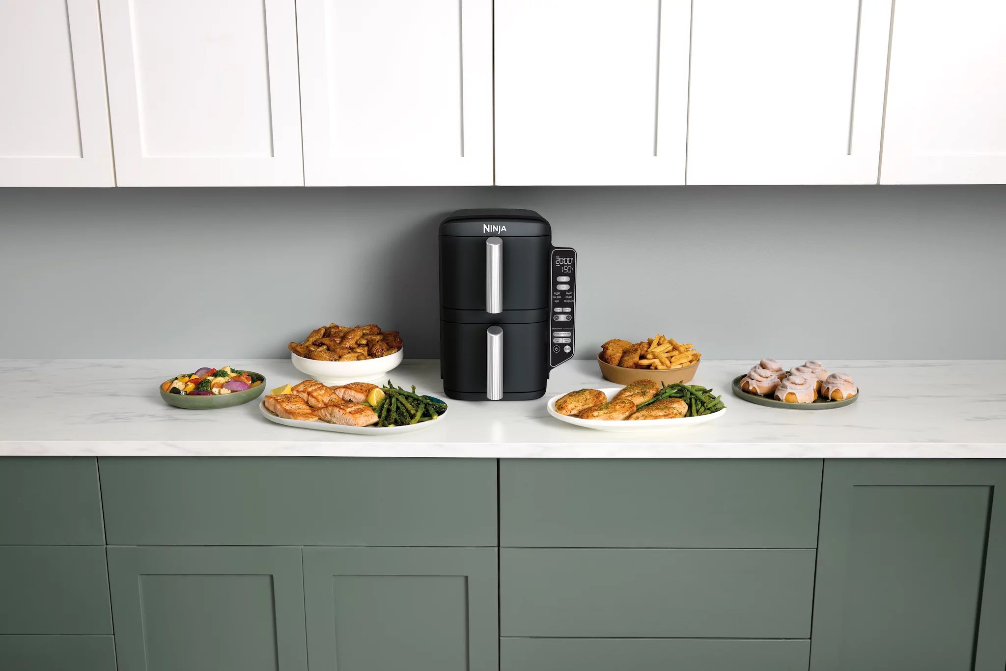 Ninja Double Stack 2-Ebenen Heißluftfritteuse 7,6 L - SL300EU