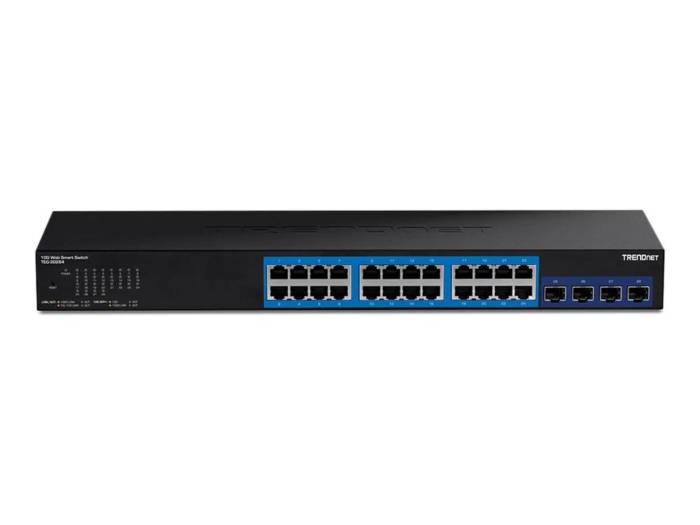 TRENDnet TEG 30284 - Switch - Smart - 24 x 10/100/1000 + 4 x 10 Gigabit SFP+