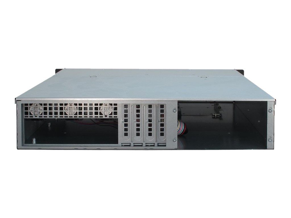 Inter-Tech IPC 2U-2404L - Rack-Montage - 2U - micro ATX - SATA/SAS - Hot-Swap - keine Spannungsversorgung (ATX / PS/2)