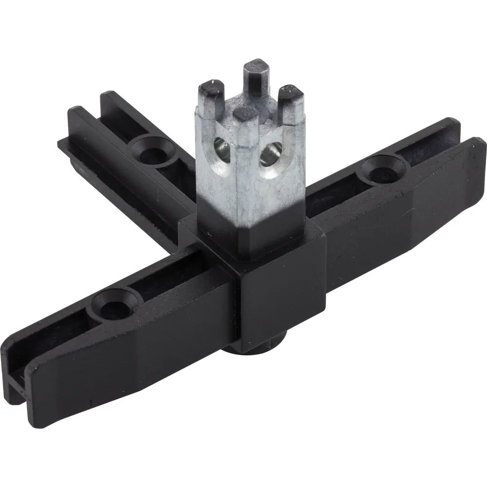 ALUMIS Smartcube Eckknoten 4sh mit Stellfuß Zamak schwarz