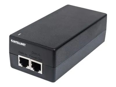 Intellinet Gigabit Ultra PoE+ Injector, 1 x 60 W Port, IEEE 802.3bt and IEEE 802.3at/af Compliant, Plastic Housing