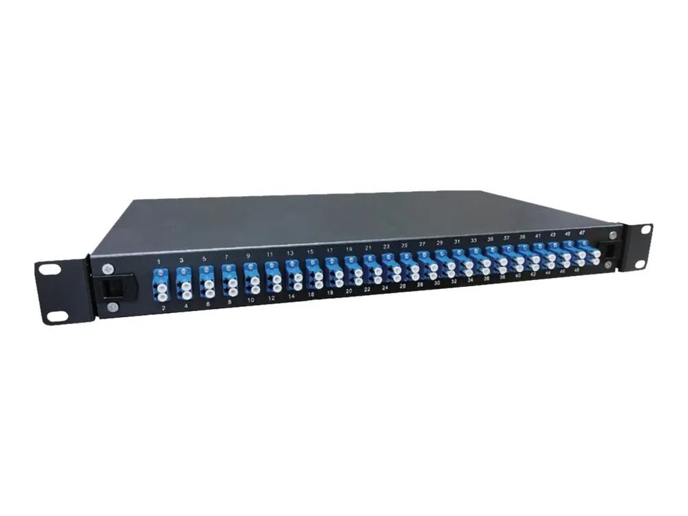 Lanview LVO233845 - 24 x LC - LC - Schwarz - Stahl - Rackeinbau - 1U
