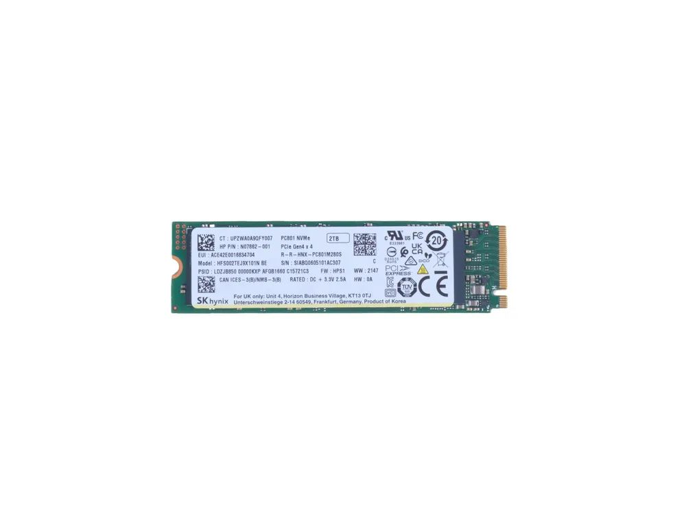 HP SSD - 2 TB - intern - M.2 2280 - PCIe 4.0 x4 (NVMe)